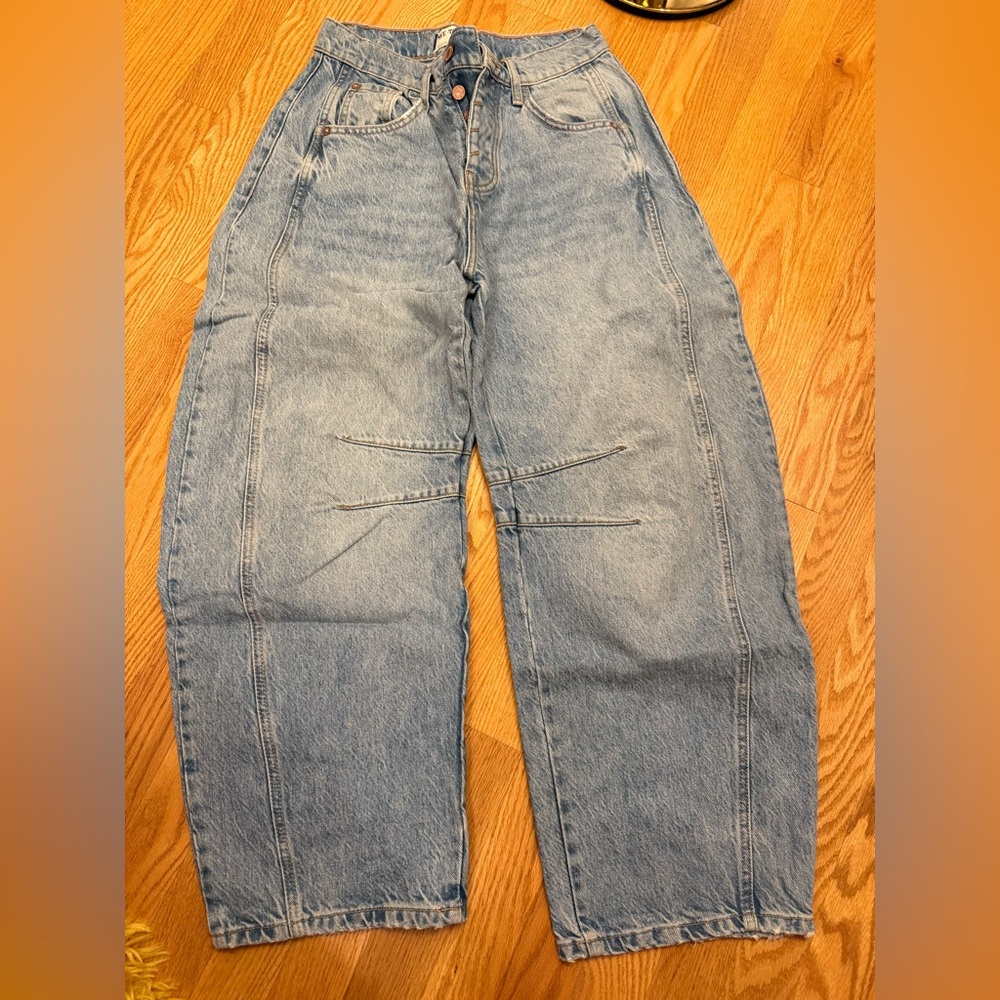 Free people barrel jeans